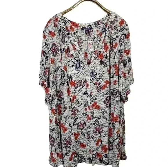 Roamans Plus Size Crinkle Tunic Blouse Top. Brand new size 36W - Picture 2 of 8